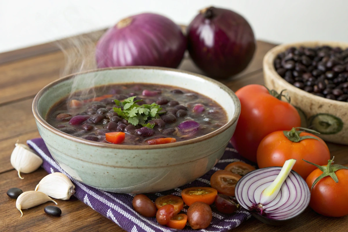 purple black bean soup recipe 1 Delicious Purple Black Bean Soup Recipe: Easy, Healthy, and Tasty