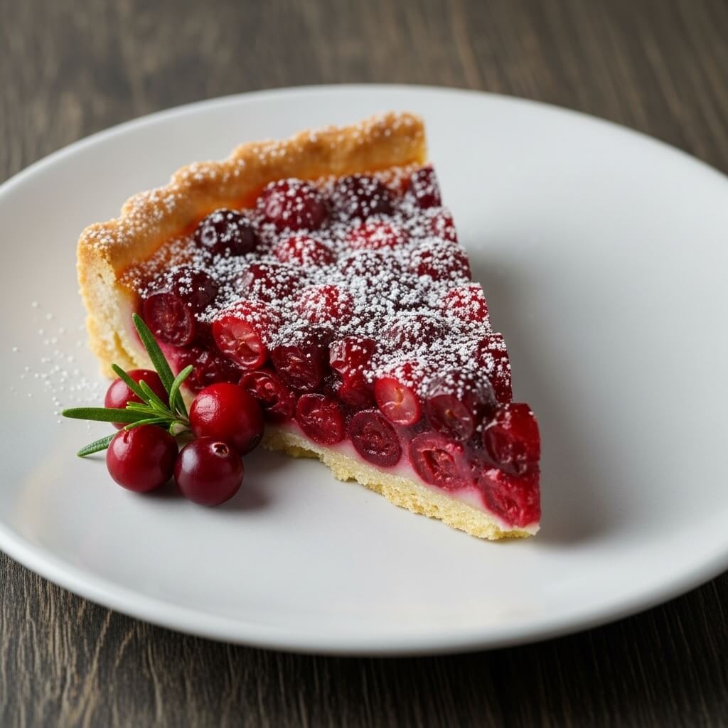Cranberry Tart is a festive.